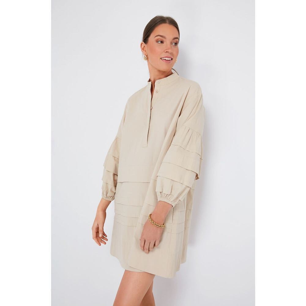 POMANDER PLACE Khaki Chelsea Dress Size M NWT Retail $148 Tuckernuck